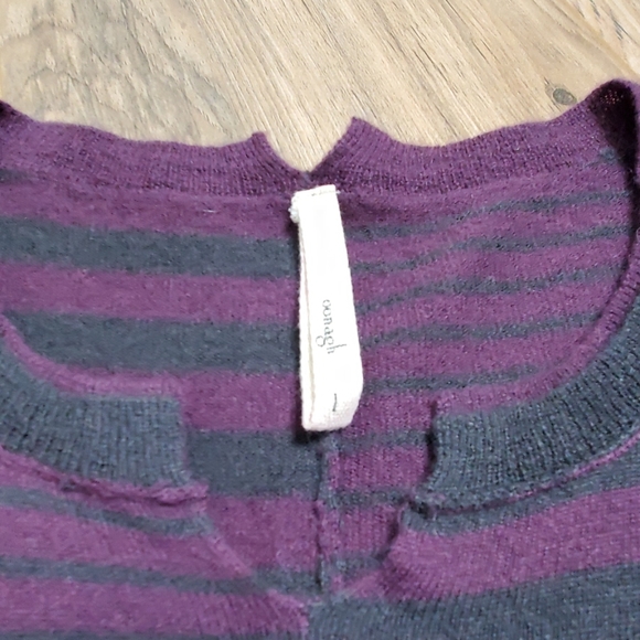Oonagh Purple and Gray Cashmere Sweater - Picture 6 of 8